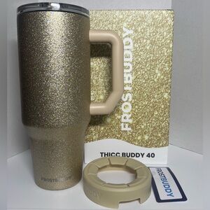 Frost Buddy Thicc Buddy CHAMPAGNE GLITZ 40oz Multi-Use Tumbler NIB